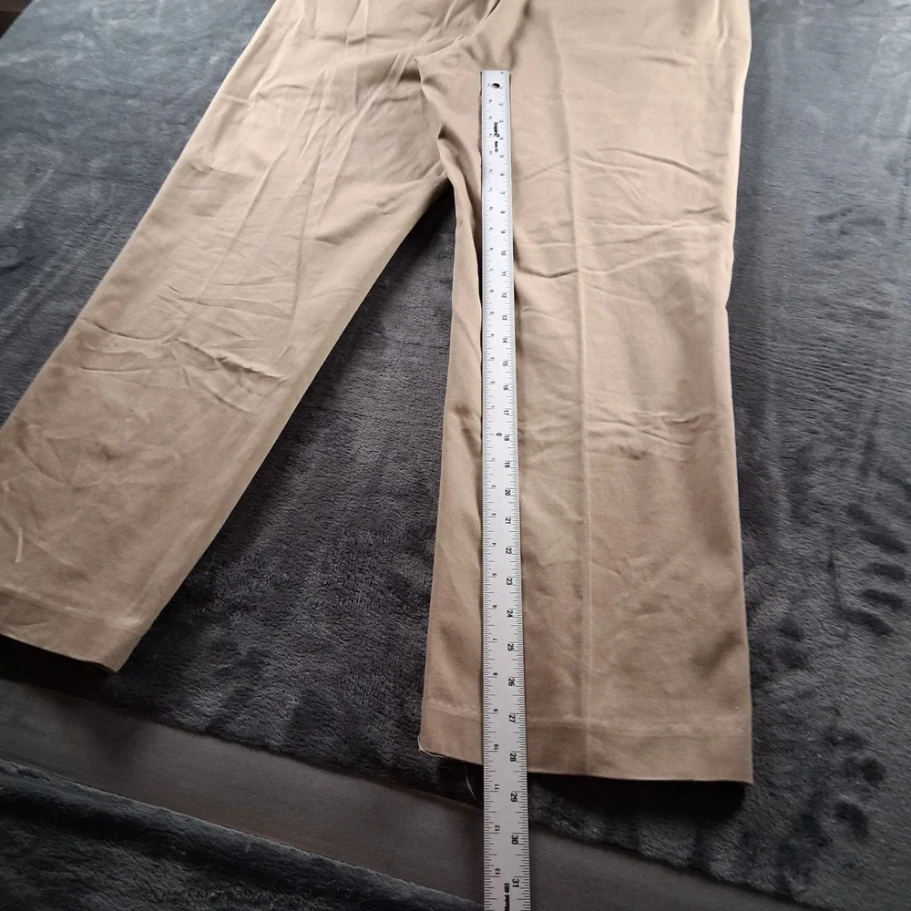 Eddie Bauer Chino Pants Mens 38x30 Khaki Tan Straight Leg Flat Front Casual